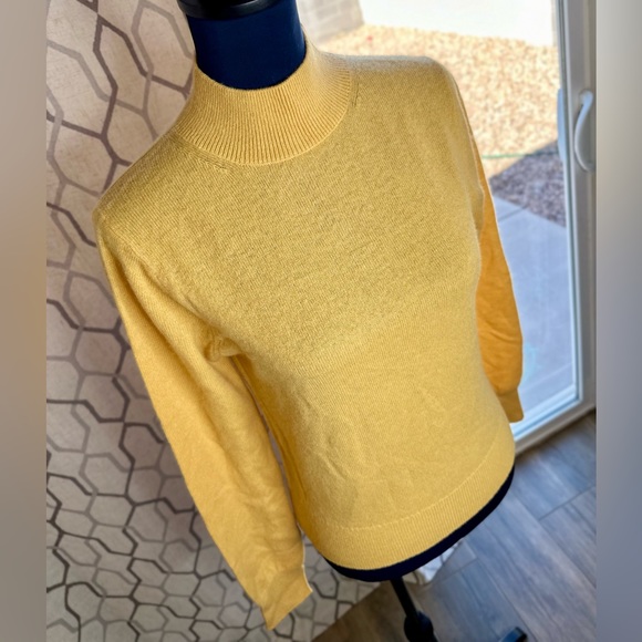 NEW! White + Warren Essential Sundial Cashmere Shrunken Mockneck Sweater - Picture 8 of 16